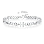Bracelet torsadé initiale - lettre