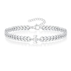 Bracelet torsadé initiale - lettre