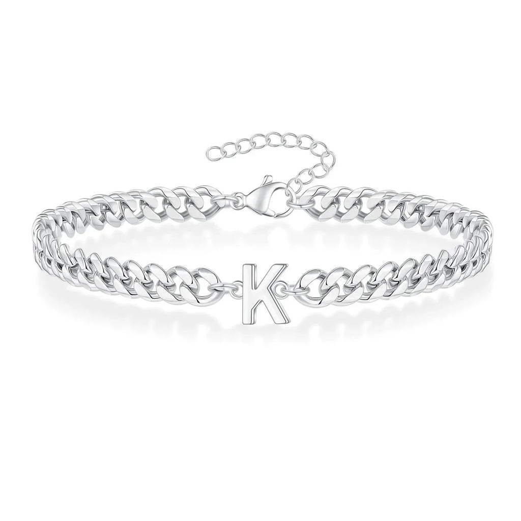 Bracelet torsadé initiale - lettre