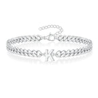 Bracelet torsadé initiale - lettre