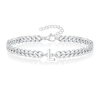 Bracelet torsadé initiale - lettre