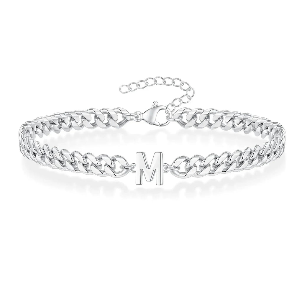 Bracelet torsadé initiale - lettre