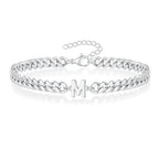Bracelet torsadé initiale - lettre