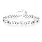Bracelet torsadé initiale - lettre
