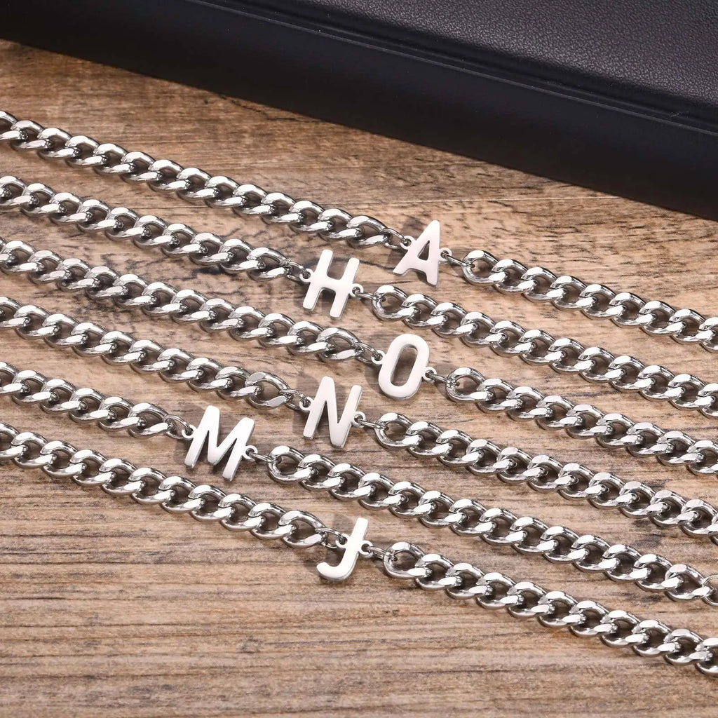 Bracelet torsadé initiale - lettre