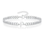 Bracelet torsadé initiale - lettre