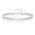 Bracelet torsadé initiale - lettre
