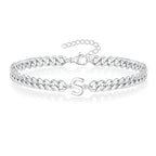 Bracelet torsadé initiale - lettre