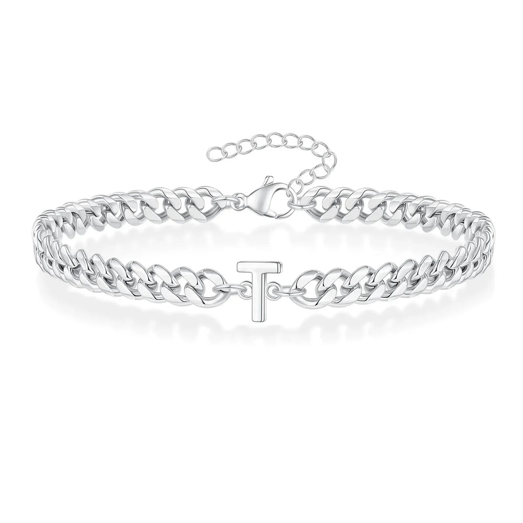 Bracelet torsadé initiale - lettre