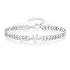 Bracelet torsadé initiale - lettre