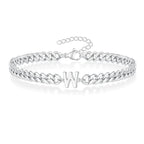 Bracelet torsadé initiale - lettre