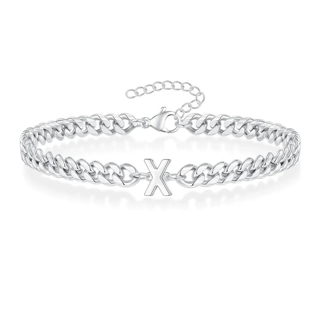 Bracelet torsadé initiale - lettre