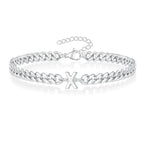 Bracelet torsadé initiale - lettre