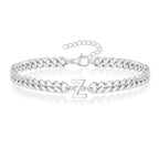 Bracelet torsadé initiale - lettre