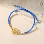 Pulsera Colorida de Mujer Cubo de Metatrón azul