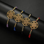 Pulsera Colorida de Mujer Cubo de Metatrón rojo