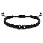Bracelet tressé initiale - lettre