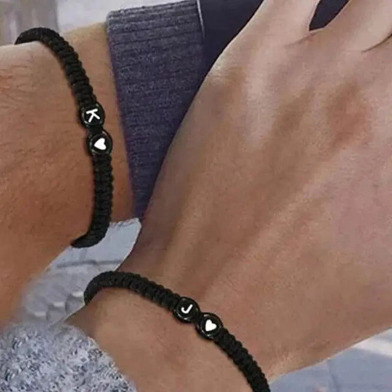 Bracelet tressé initiale - lettre
