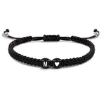 Bracelet tressé initiale - lettre
