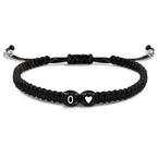 Bracelet tressé initiale - lettre