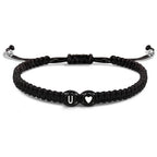 Bracelet tressé initiale - lettre