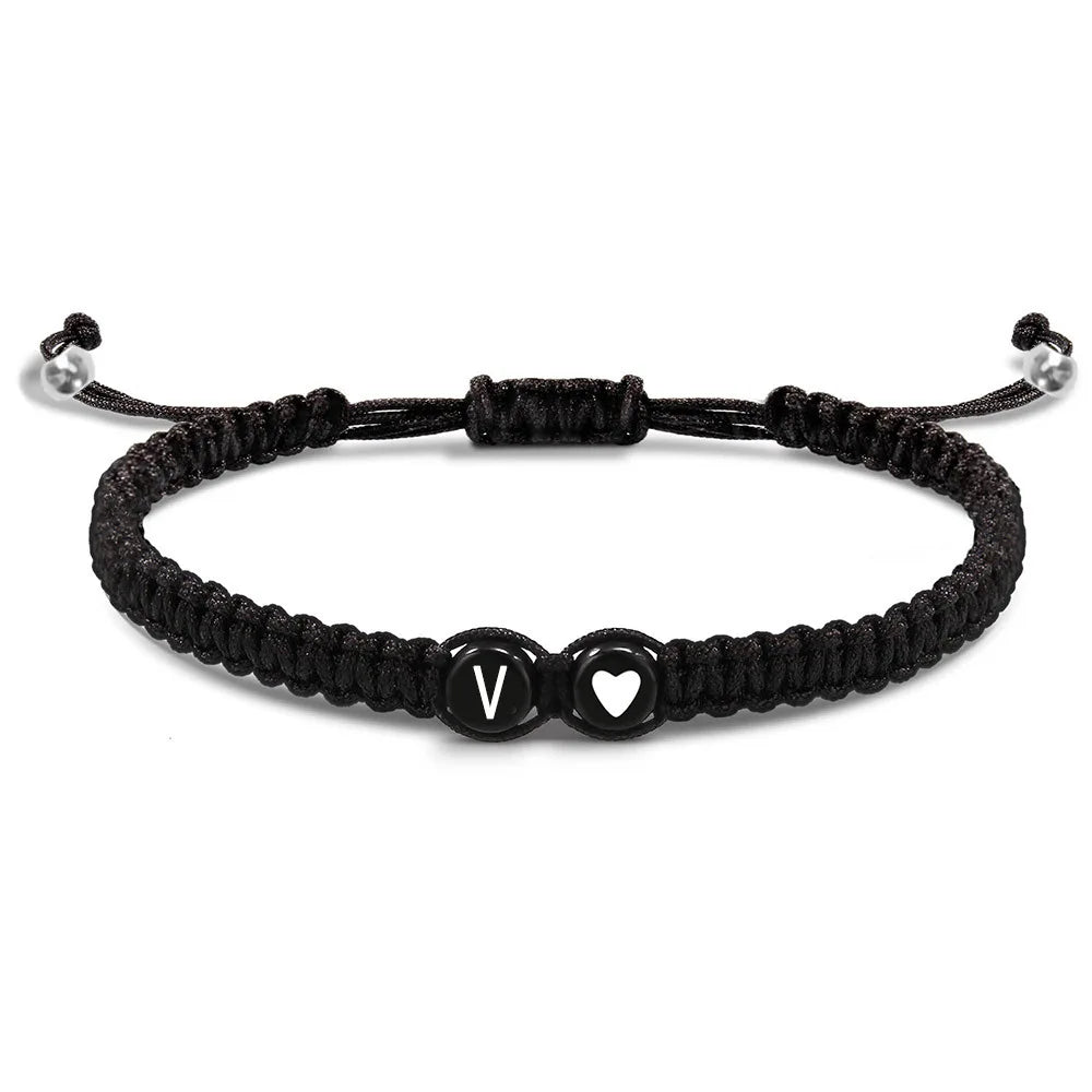 Bracelet tressé initiale - lettre