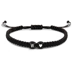 Bracelet tressé initiale - lettre