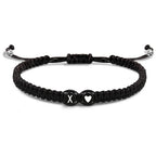 Bracelet tressé initiale - lettre