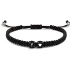 Bracelet tressé initiale - lettre