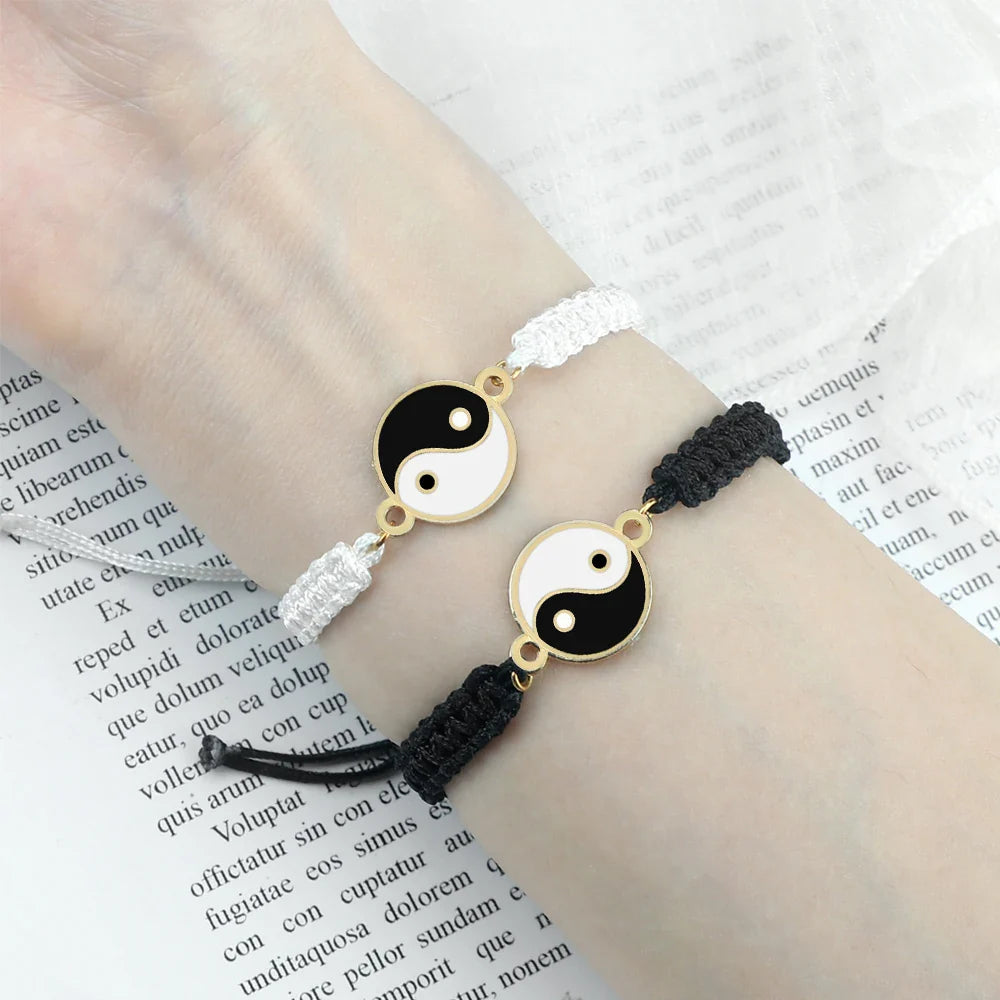 Pulsera Trenzada Yin Yang