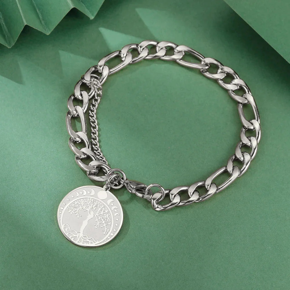 Pulsera Triquetra Nudo de la Trinidad plata