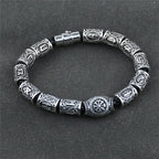 Pulsera Vikinga con Runas Celtas de plata
