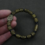 Pulsera Vikinga con Runas Celtas de bronce