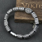 Pulsera Vikinga con Runas Celtas de plata