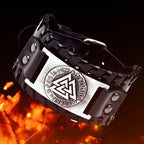 Pulsera Vikinga Valknut plata