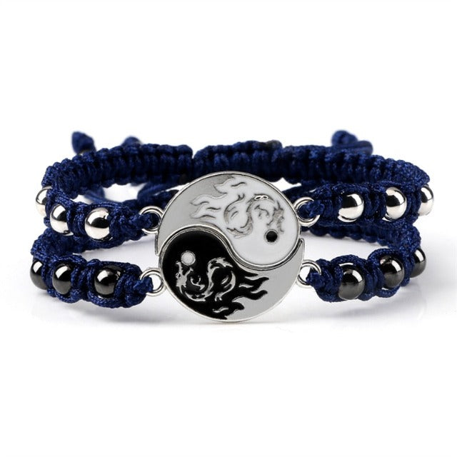 Pulsera Yin Yang Divisible Parejas Mejores Amigos Hombre Mujer