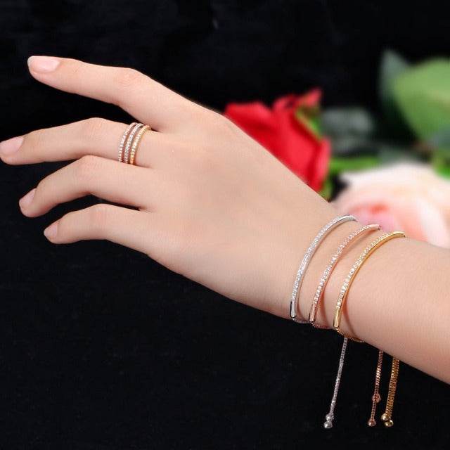 Pulsera con circonio para mujer