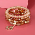 Pulseras con Árbol de la Vida marrón