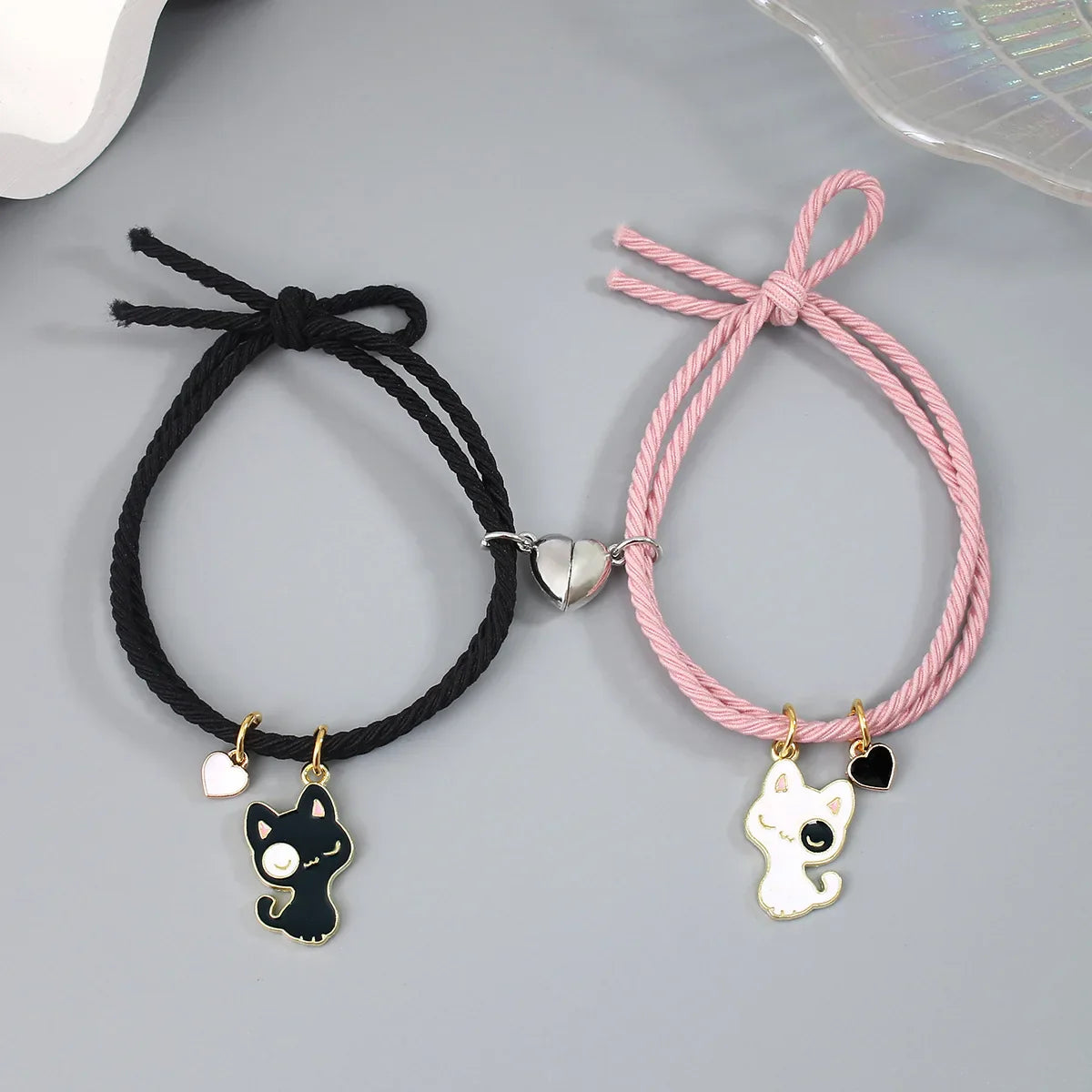 Pulseras para Parejas de Amigos Gourmette Gatos