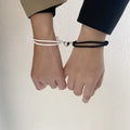 Pulseras para Parejas de Amigos Esclava Corazón Magnético