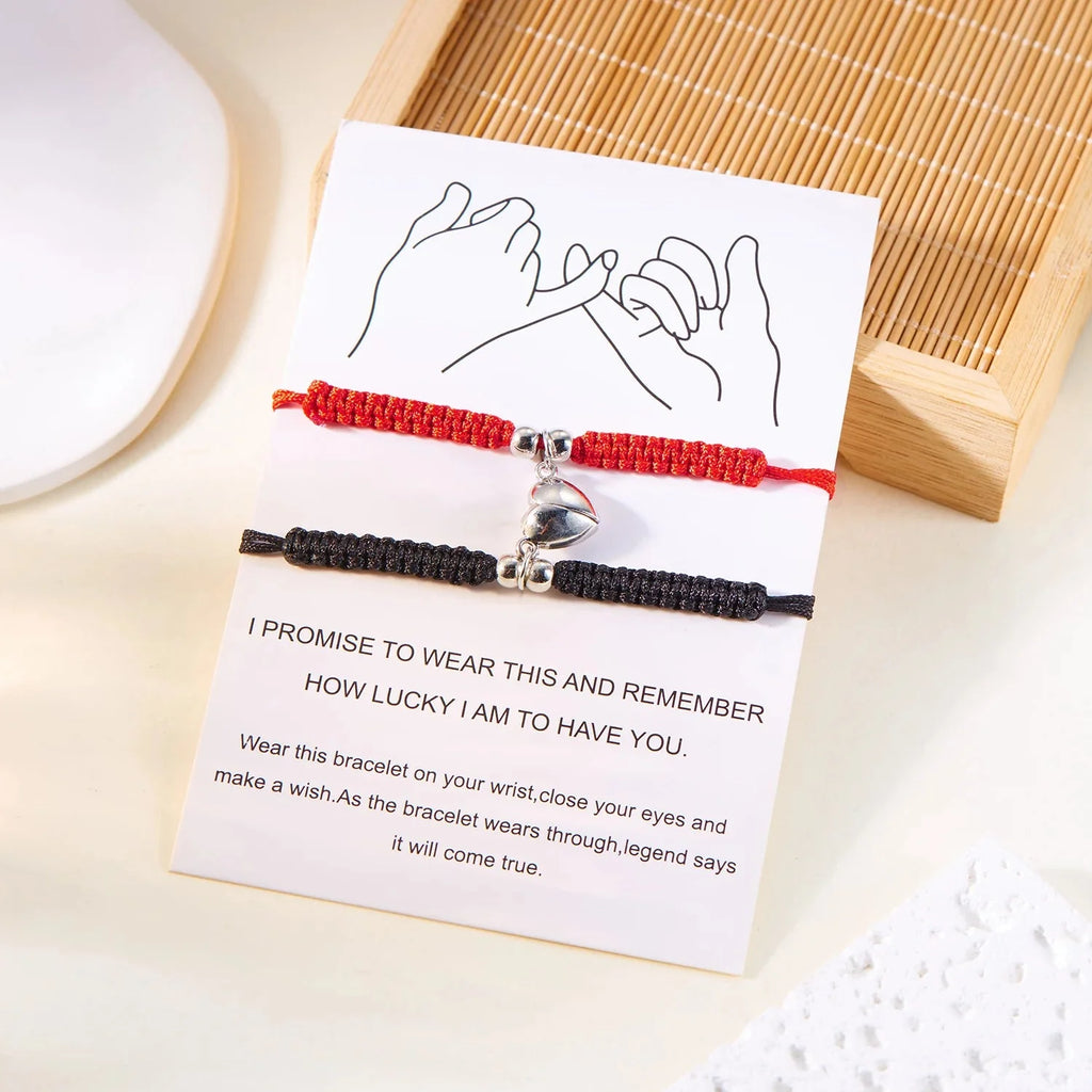 Pulseras para Parejas de Amigos Gourmette Romántica
