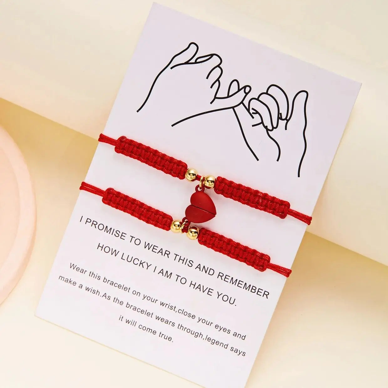 Pulseras para Parejas de Amigos Gourmette Romántica