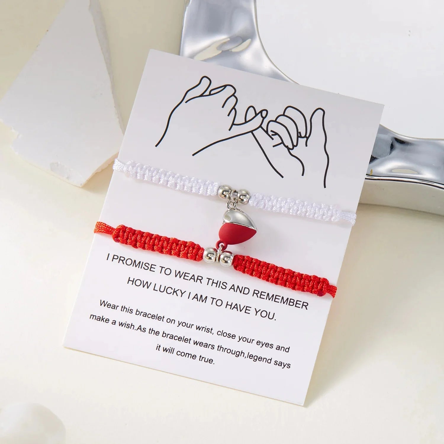 Pulseras para Parejas de Amigos Gourmette Romántica