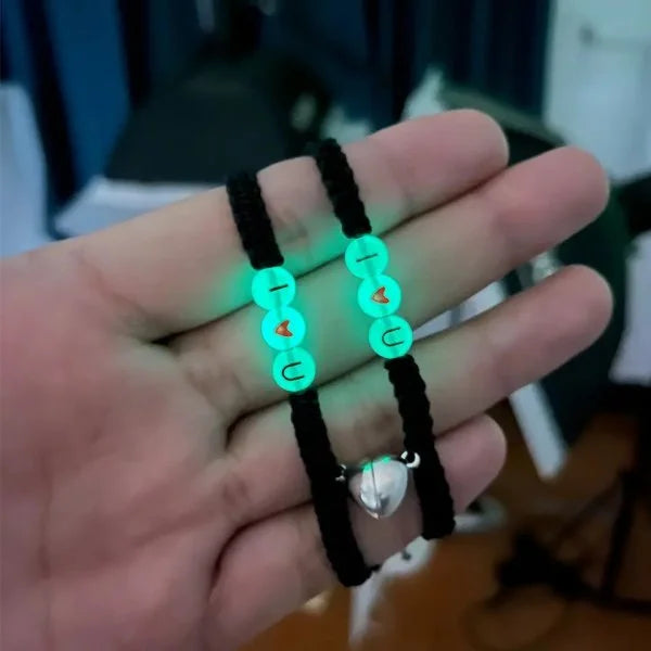 Pulseras para Parejas Gourmette Love Luminoso