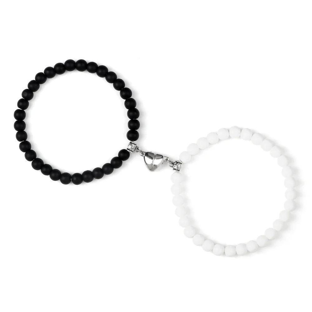 Pulseras Magnéticas de Perlas para Parejas