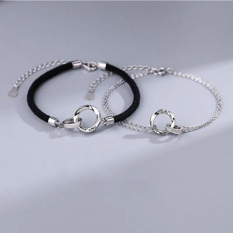 Pulseras para Parejas Románticas Esclavas Anillos