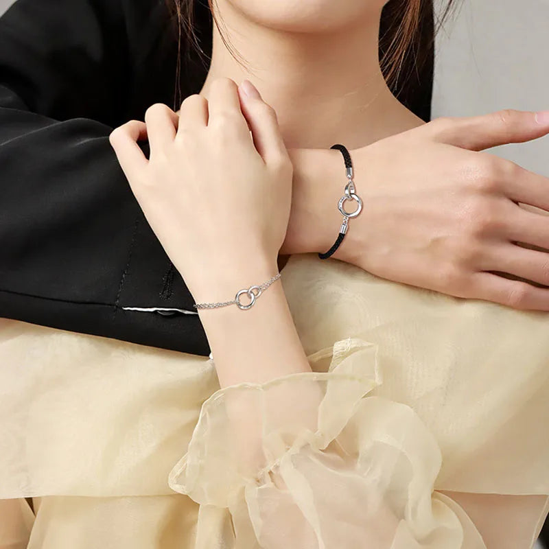 Pulseras para Parejas Románticas Esclavas Anillos
