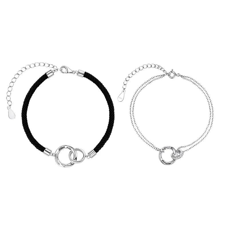 Pulseras para Parejas Románticas Esclavas Anillos