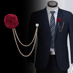 Prendedor de Traje Flor de Rosa