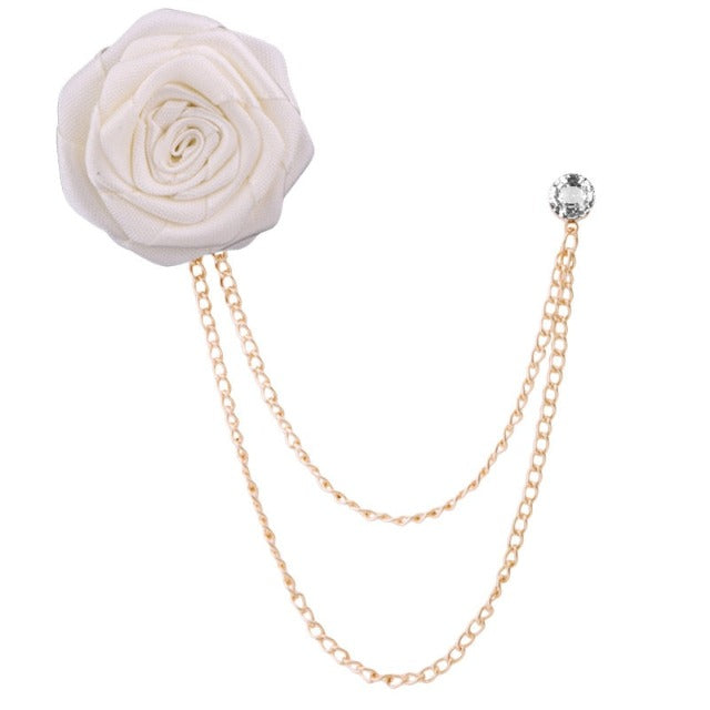 Broche de Traje Flor de Rosa